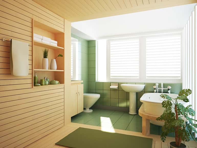 Ezért lehet ideális választás a zöld a fürdőben és hálószobában.